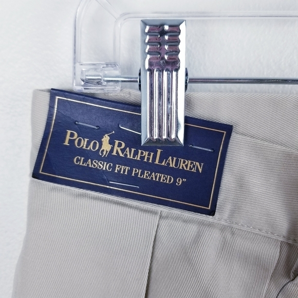 Polo by Ralph Lauren Classic Fit Pleated Khaki Shorts NWT size 32 - Picture 8 of 11